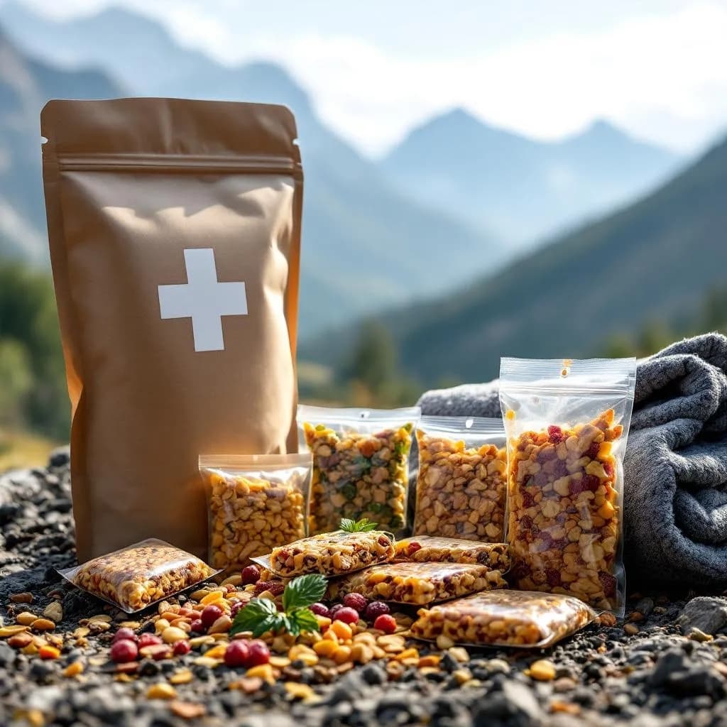 Paquetes de comida de emergencia deshidratada